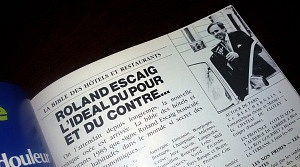 article Roland Escaig : L'ideal du pour et du contre...