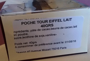 étiquette Tour Eiffet