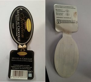 mousse chocolat - étiquette Bonta Divina