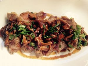 veau et girolles